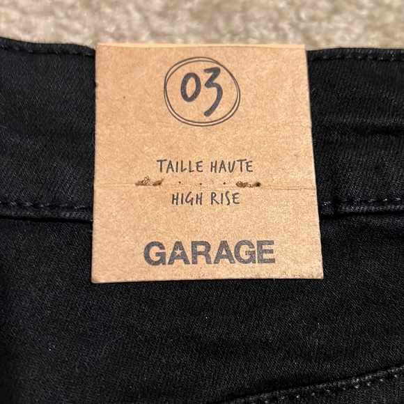 NWT Black Garage High Waisted Shorts - Picture 4 of 6